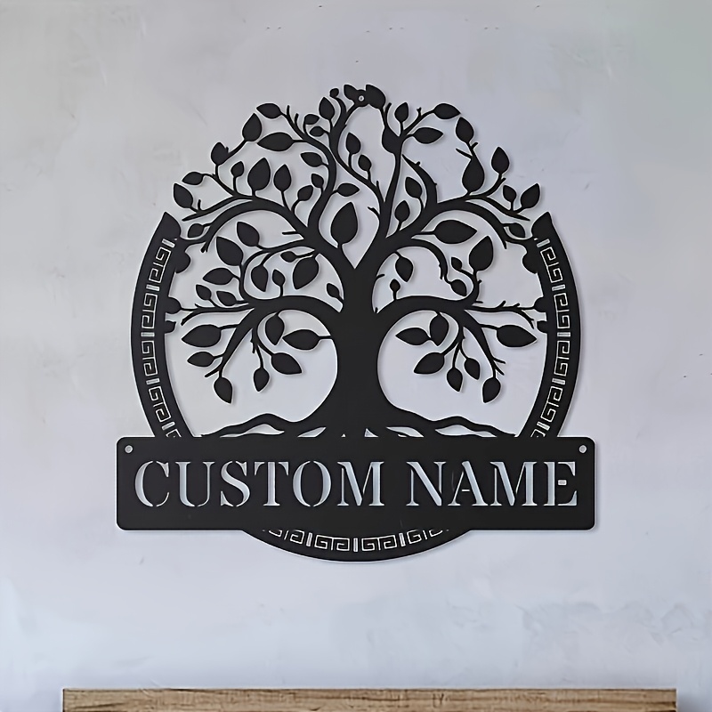 Industrial Laser Marker - Arte Murale in Metallo Personalizzata dell'Albero