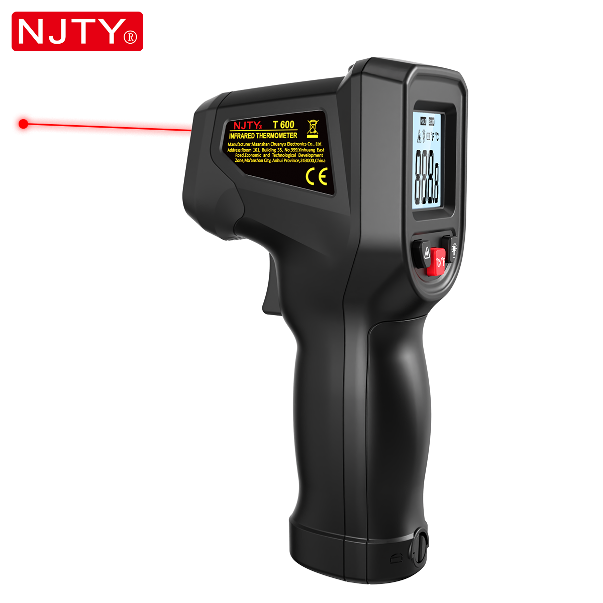 Industrial Infrared Laser - NJTY T600 Termometro a infrarossi senza