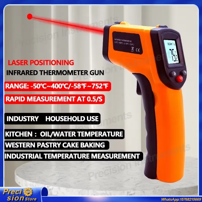 Industrial Infrared Laser - Termometro a Infrarossi Senza Contatto con