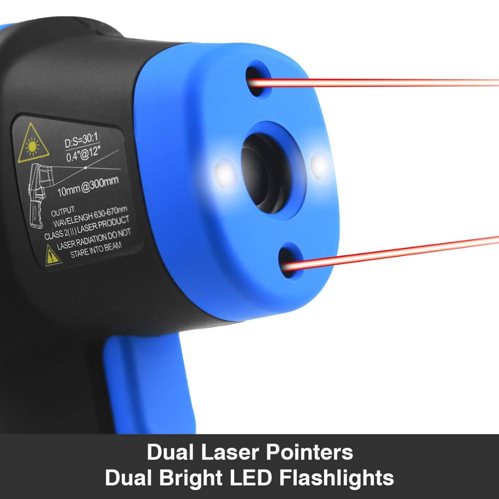 -50 ℃ a 1500 ℃ termometro Lase - Industrial Infrared Laser recensione e prezzo