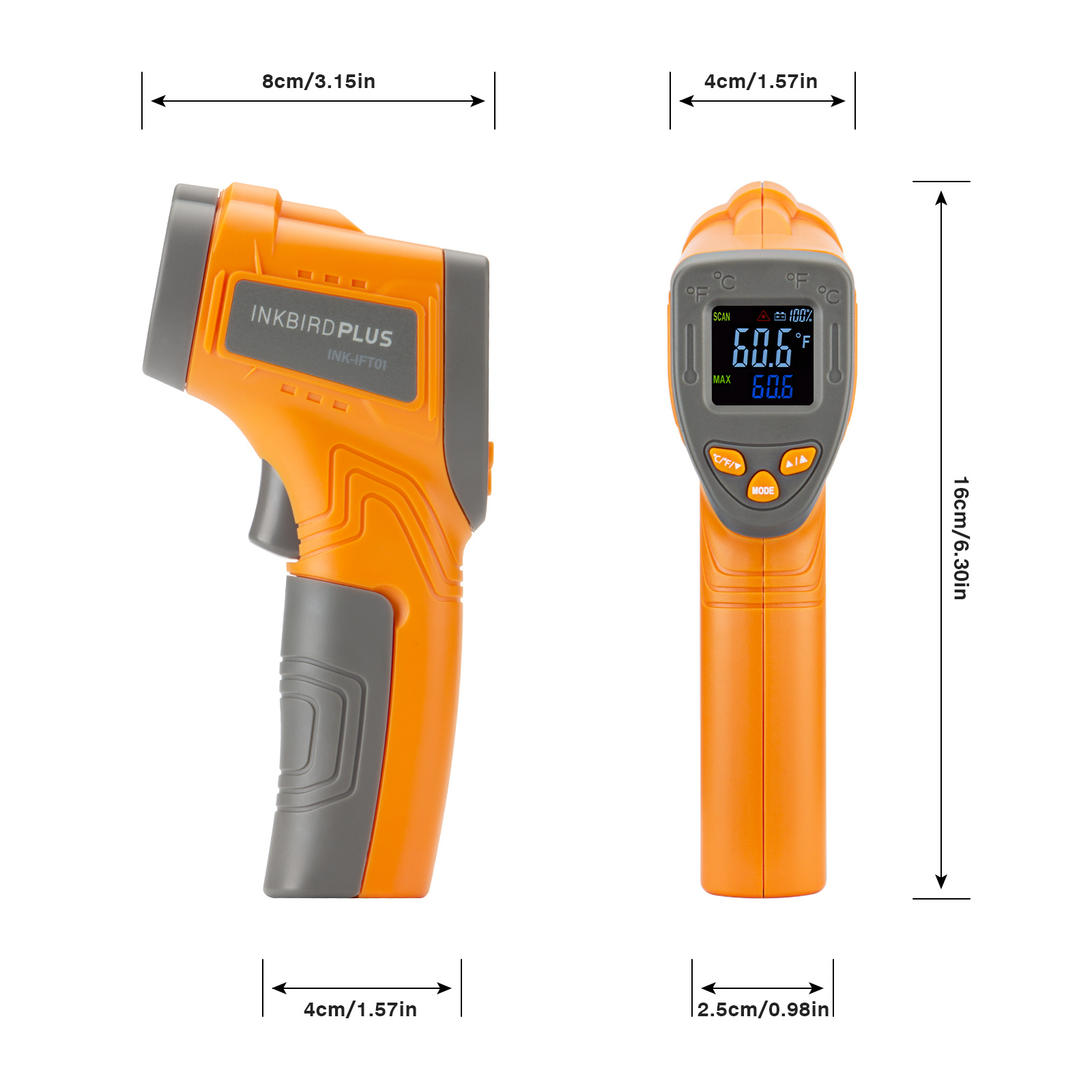 Il termometro infrarosso del L - Industrial Infrared Laser recensione e prezzo
