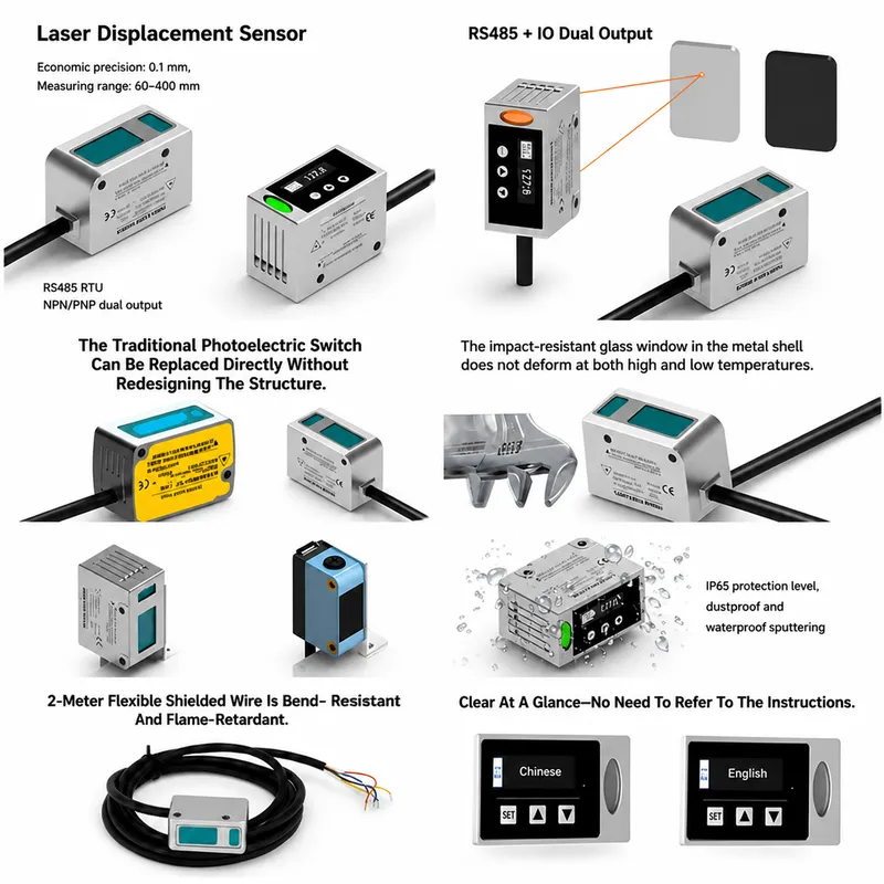 Sensore di Spostamento Laser R - Industrial Laser Displacement Sensor recensione e prezzo
